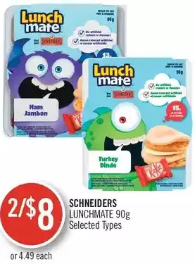 Shoppers Drug Mart Schneiders lunchmate offer