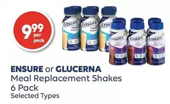 Wellwise by Shoppers Ensure or glucerna meal replacement shakes offer