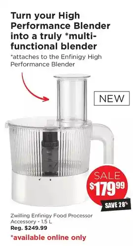 Kitchen Stuff Plus Zwilling enfinigy food processor accessory offer