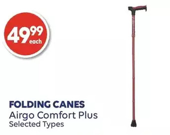 Wellwise by Shoppers Airgo comfort plus folding canes offer