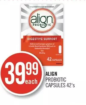 Shoppers Drug Mart Align probiotic capsules offer