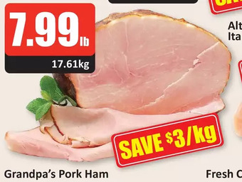 Starsky Grandpa's pork ham offer