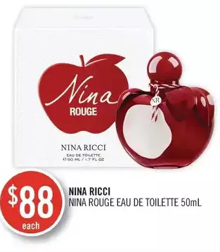Shoppers Drug Mart Nina ricci nina rouge eau de toilette offer