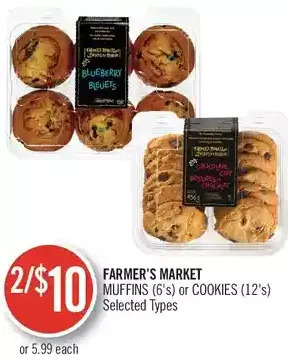 Shoppers Drug Mart Farmer's market muffins or cookies offer
