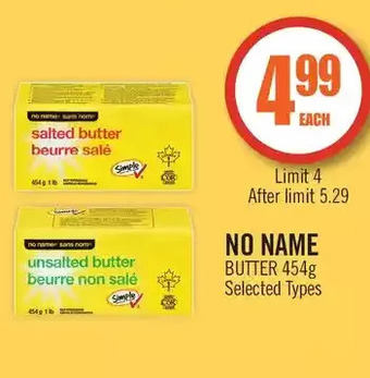 Shoppers Drug Mart No name butter offer