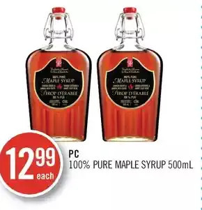 Shoppers Drug Mart Pc 100% pure maple syrup offer
