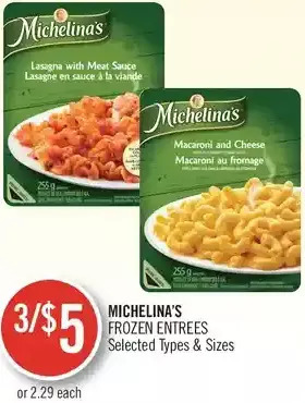 Shoppers Drug Mart Michelina's frozen entrées offer