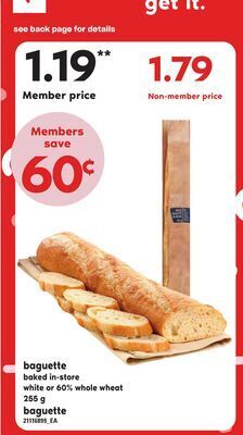 Independent City Market Baguette, 255 g offer