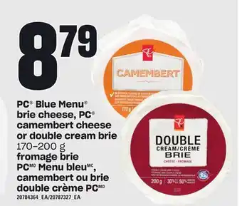 Independent City Market Fromage brie pcmd menu bleumc, camembert ou brie double crème pcmd, 170-200 g offer
