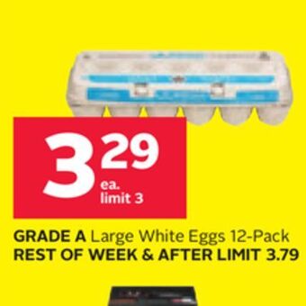 Rexall Grade a large white eggs offer