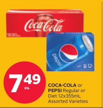 Rexall Coca-cola or pepsi regular or diet offer