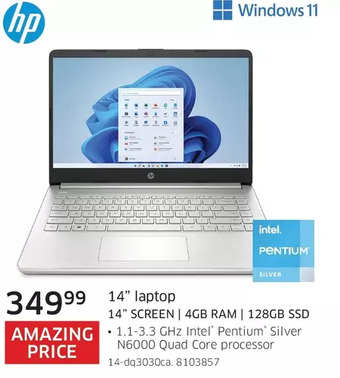 The Source Hp 14" laptop offer