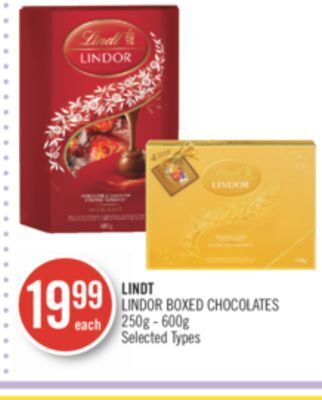 Shoppers Drug Mart Lindt lindor boxed chocolates offer