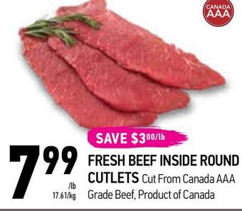 Coppa's Fresh Market Fresh beef inside round cutlets offer