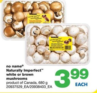 Wholesale Club No name® naturally imperfect white or brown mushrooms, 680 g offer