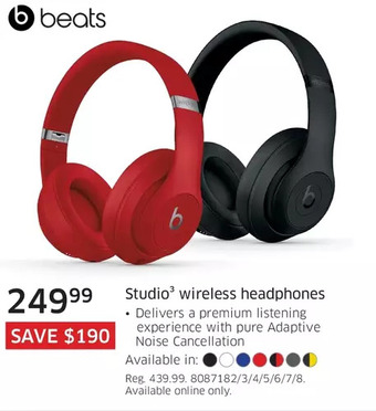The Source Beats studio3 wireless headphones offer