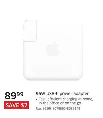Apple 96w usb-c power adapter