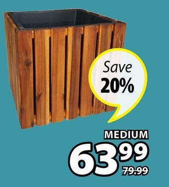 JYSK Myrhauk wooden planter offer