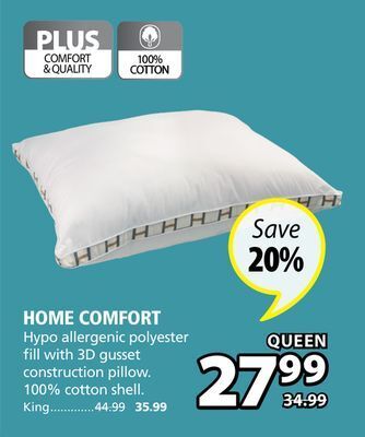 JYSK Home comfort pillow offer