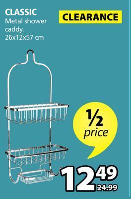 JYSK Classic metal shower caddy offer