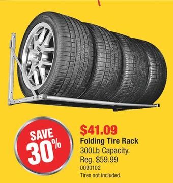 PartSource Folding tire rack offer
