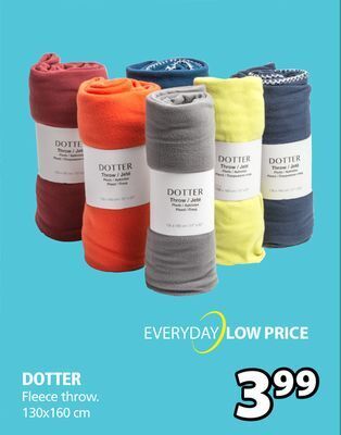 JYSK Dotter fleece throw offer