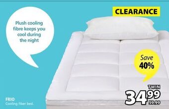 JYSK Frio cooling fiber bed offer