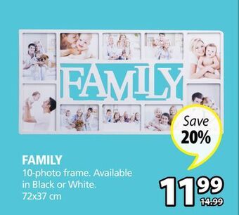 JYSK Family 10-photo frame offer