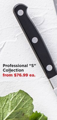 Kitchen Stuff Plus Zwilling professional "s" open stock knives offer