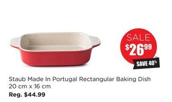 Kitchen Stuff Plus Staub made in portugal rectangular baking dish offer