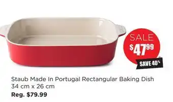 Kitchen Stuff Plus Staub made in portugal rectangular baking dish offer