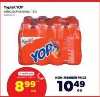 Real Canadian Superstore Yoplait yop 12's offer