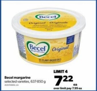 Real Canadian Superstore Becel margarine 637-850g offer