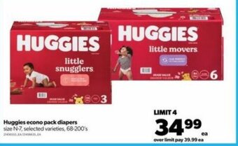 Real Canadian Superstore Huggies econo pack diapers size N-7 68-200's offer