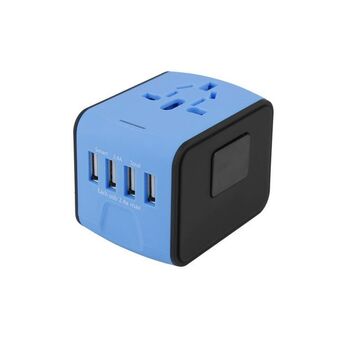 Best Buy Universal travel adapter all-in-one converter with 4 usb international power adapter charger for au, us, uk, europe, india , offer