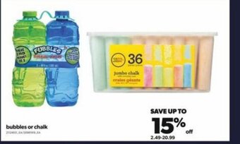 Real Canadian Superstore Bubbles or chalk offer
