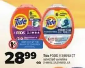 Real Canadian Superstore Tide pods 112,85,53 CT offer