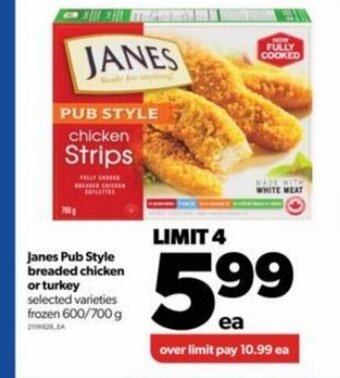 Real Canadian Superstore Janes pub style breaded chicken or turkey 600/700g offer