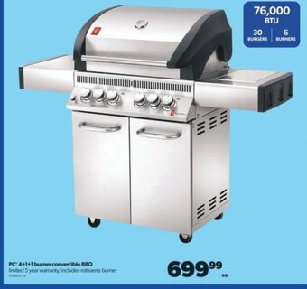 Real Canadian Superstore PC 4+1+1 burner convertible BBQ offer