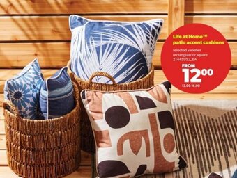 Real Canadian Superstore Life at home patio accent cushions offer