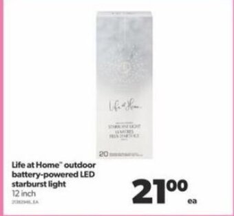 Real Canadian Superstore Life at Home Outdoor Battery-Powered LED Starburst Light 12 Inch offer