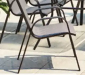 RONA Style selection pelham bay stackable steel dining chair grey polypropylene sling seat offer