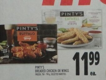 Metro Pinty's Breaded Chicken or Wings offer