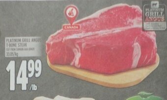 Metro Platinum Grill Angus T-Bone Steak offer