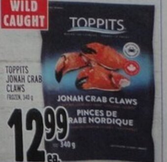 Metro Toppits Jonah Crab Claws offer