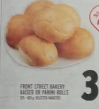 Metro Front Street Bakery Kaiser or Panini Rolls offer