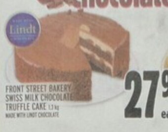 Metro Front Street Bakery Swiss Milk Chocolate Truffle Cake offer