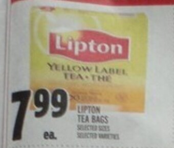 Metro Lipton Tea Bags offer