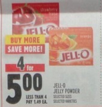 Metro Jell-O Jelly Powder offer
