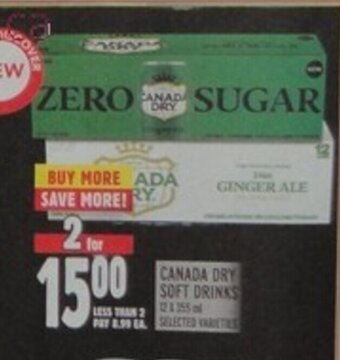 Metro Canada Dry Soft Drinks offer